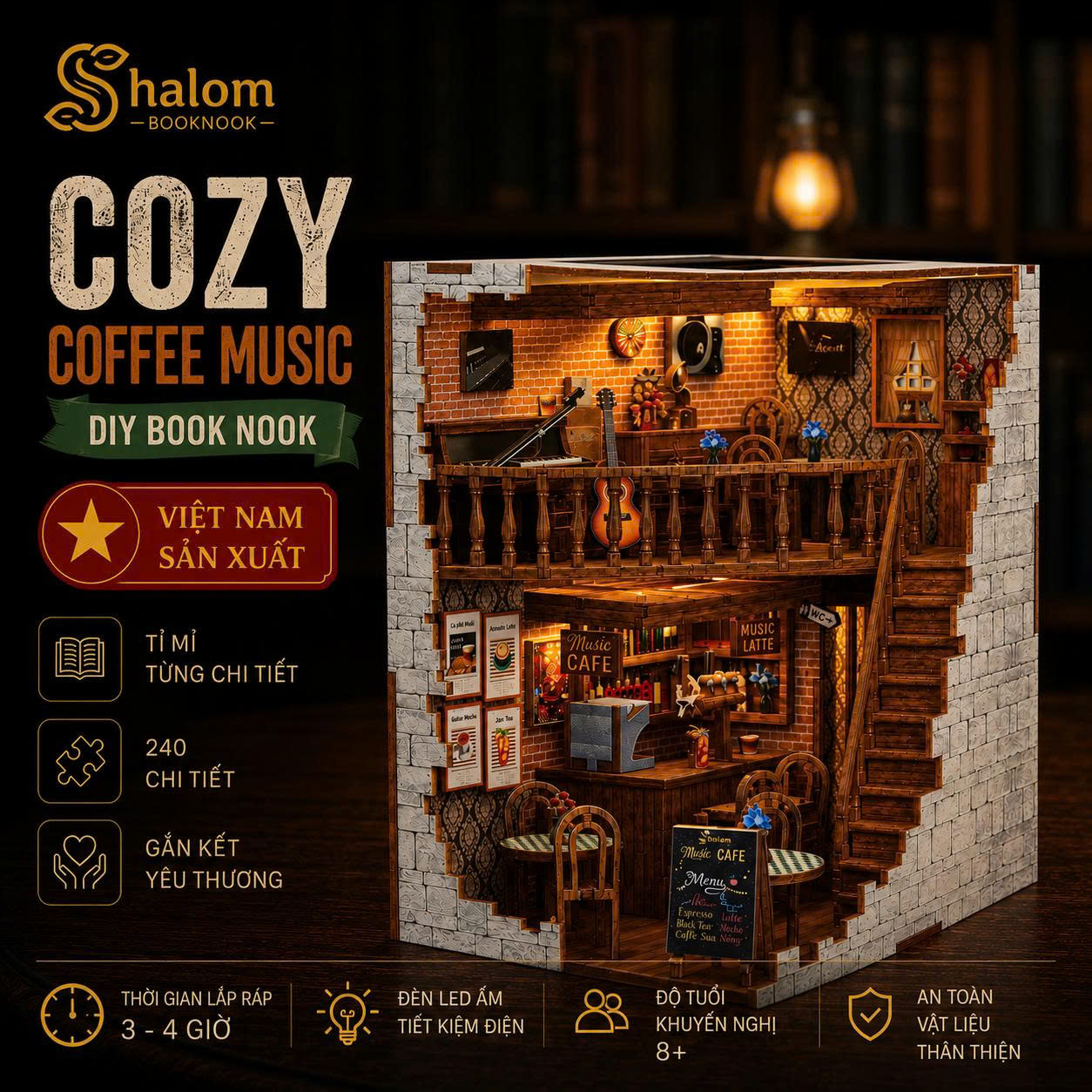 Mô hình Halom Coffee music DIY