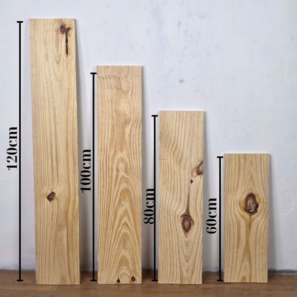 GỖ THÔNG TẤM RỘNG 20CM x DÀY 2,2CM x DÀI 60CM 80CM 100CM 120CM