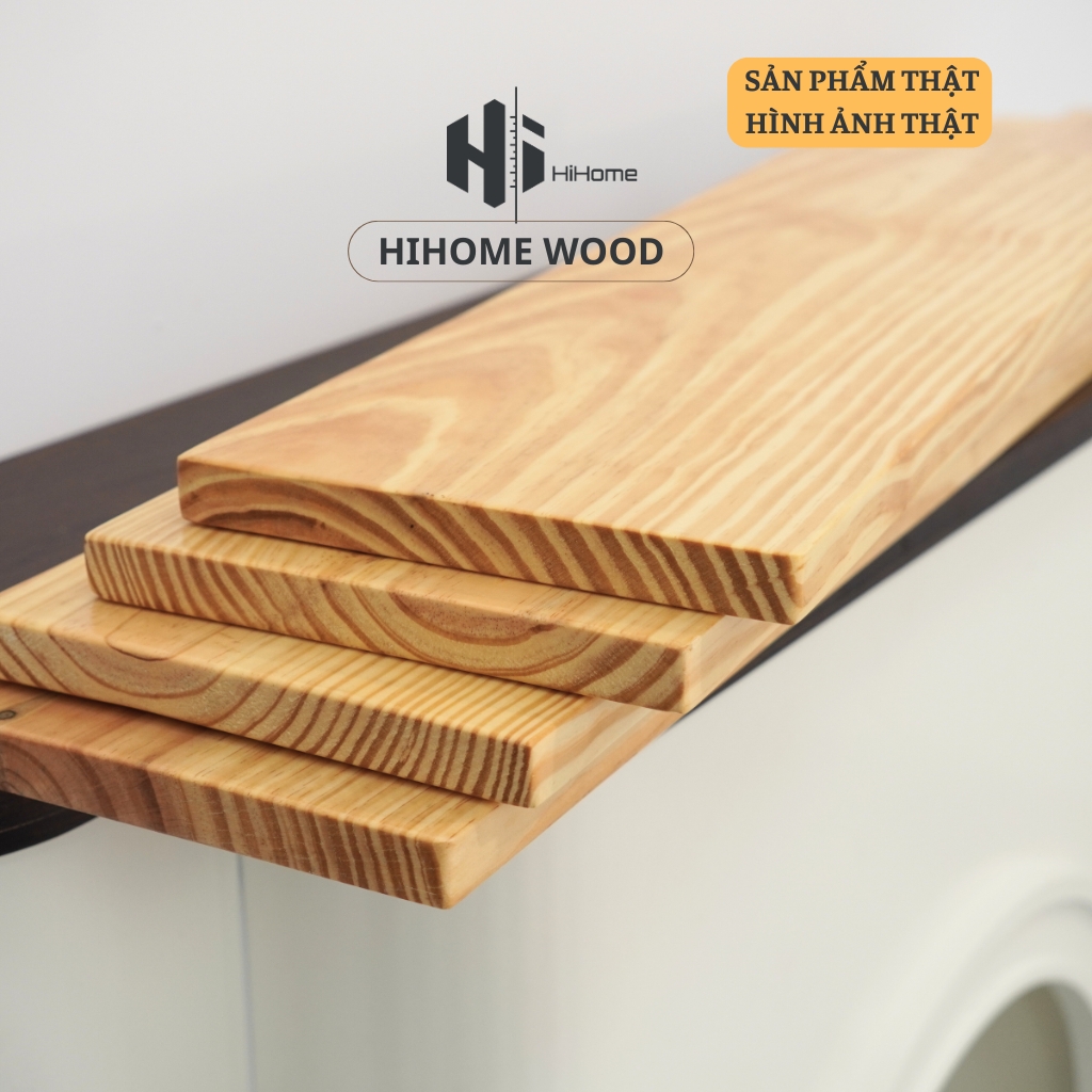 GỖ THÔNG ĐÃ SƠN PHỦ CHỐNG BÁM BẨN THẤM Ố RỘNG 20CM x DÀY 2,2CM x DÀI 60CM 80CM 100CM 120CM