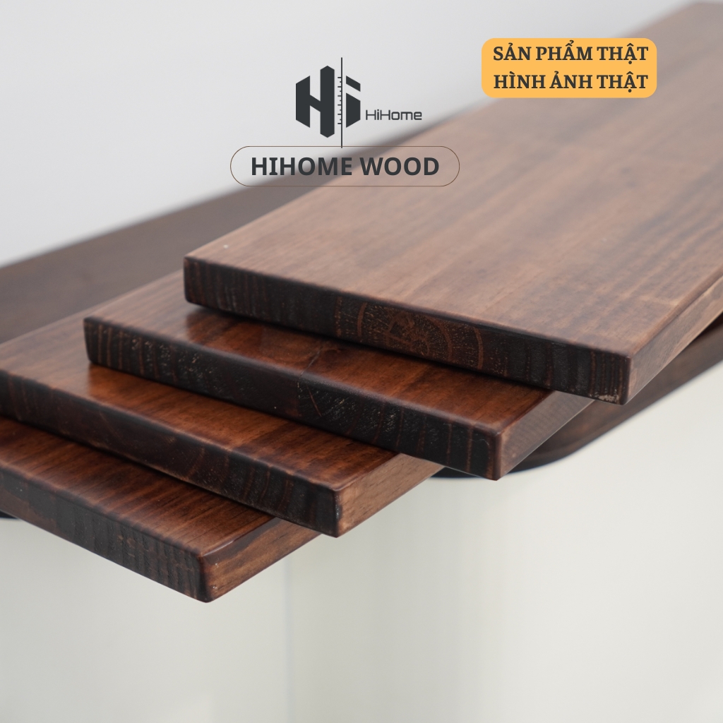 GỖ THÔNG MÀU ÓC CHÓ ĐÃ SƠN PHỦ CHỐNG BÁM BẨN CHỐNG Ố 20CM x DÀY 2,2CM x DÀI 60CM 80CM 100CM 120CM