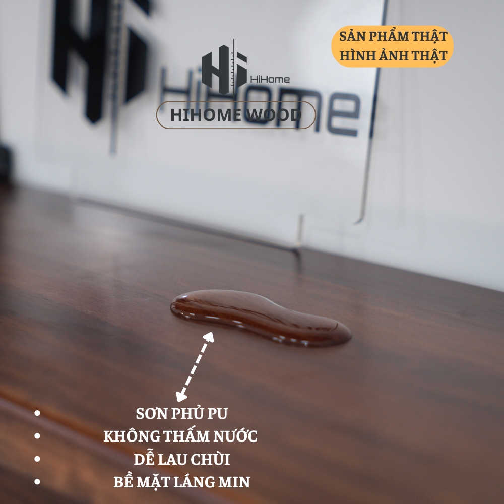 KỆ GỖ TREO TƯỜNG MÀU NÂU RUSTIC KÈM PASS KGT008