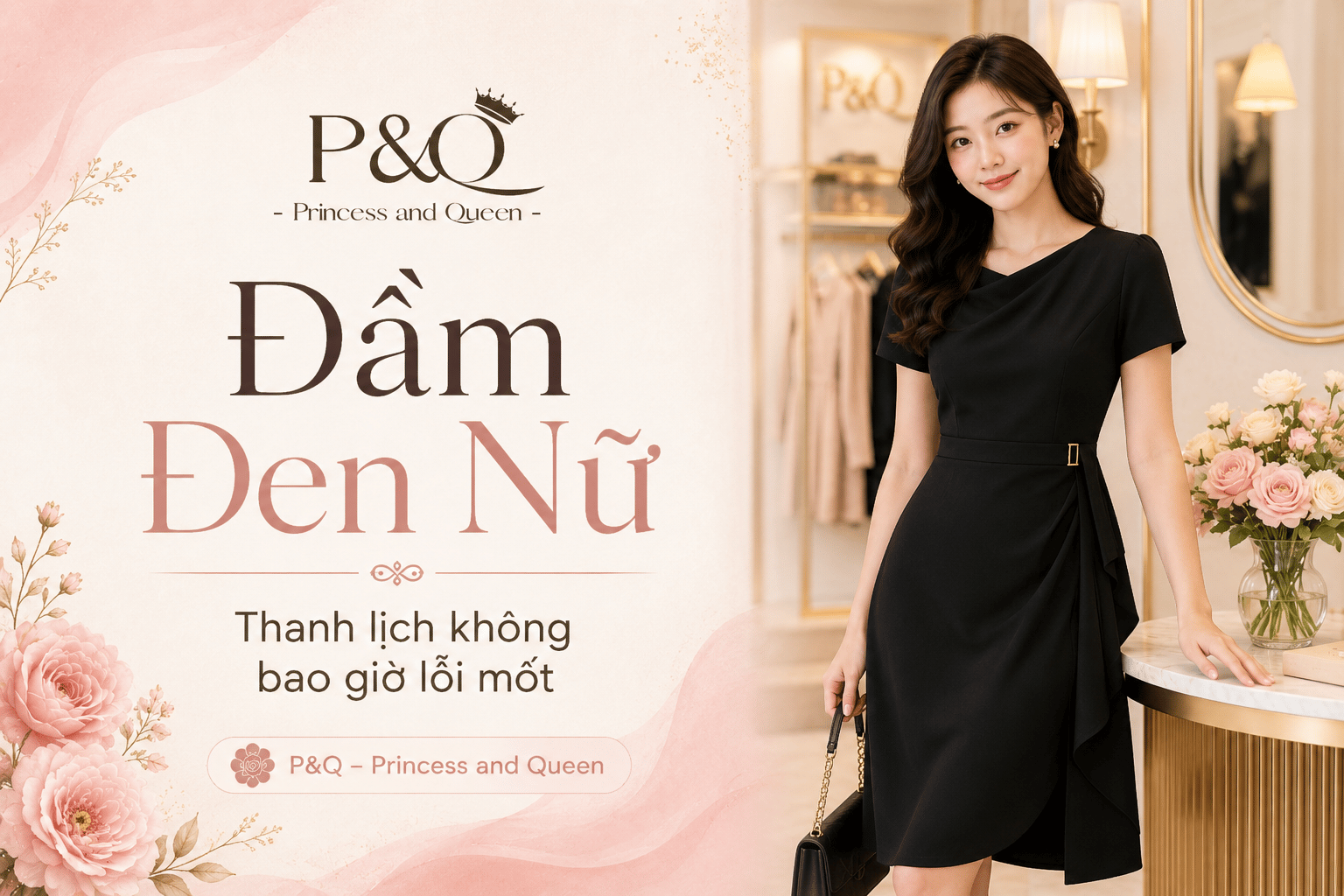 Đầm đen nữ – Item thanh lịch không bao giờ lỗi mốt