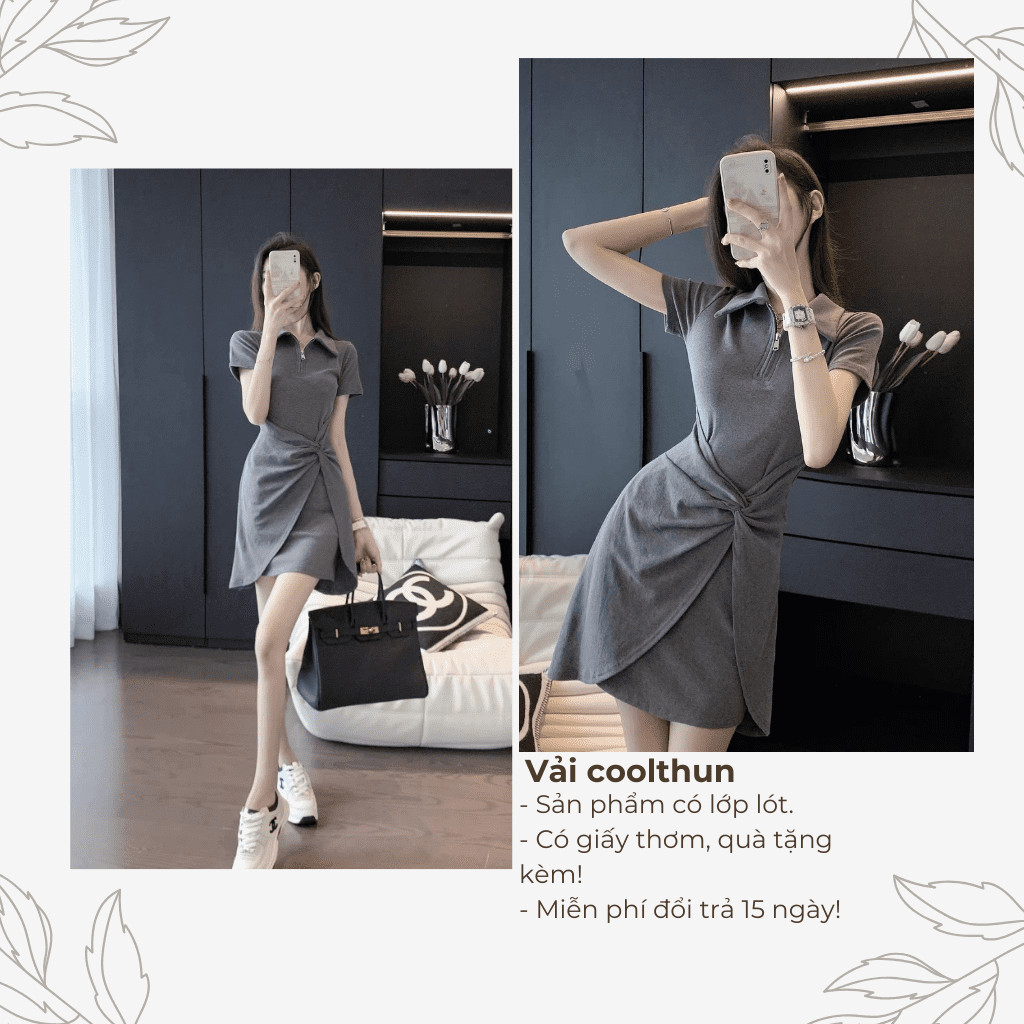 Đầm ôm váy maxi chân váy ngắn xòe vải goothun hai lớp sang chảnh có bigsize | vd82