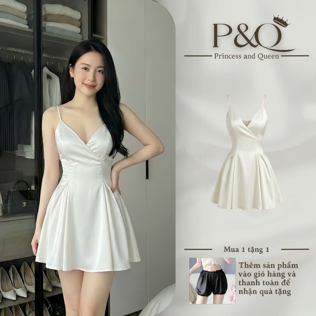 Váy Đầm Nữ 2 Dây Dáng Xòe Hở Lưng Sexy Gợi Cảm Tôn Dáng ĐI Tiệc Đi Chơi Sang Trọng | vd117