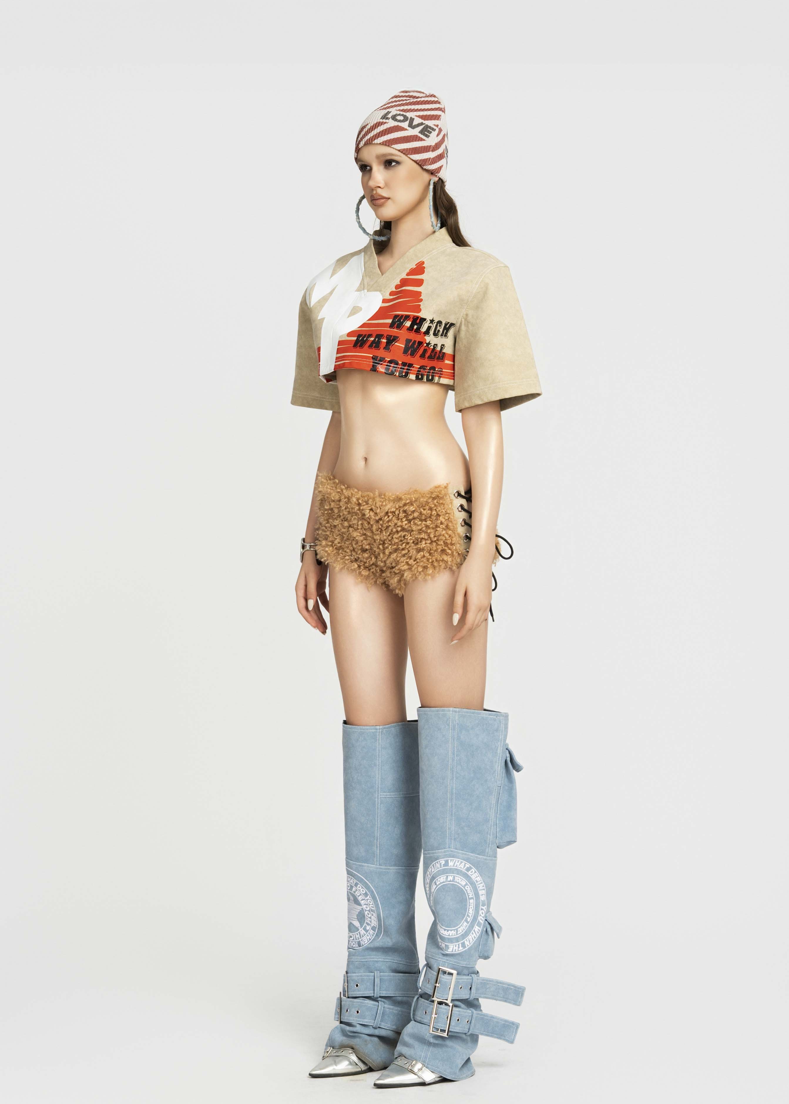 MAP Faux Cropped Top