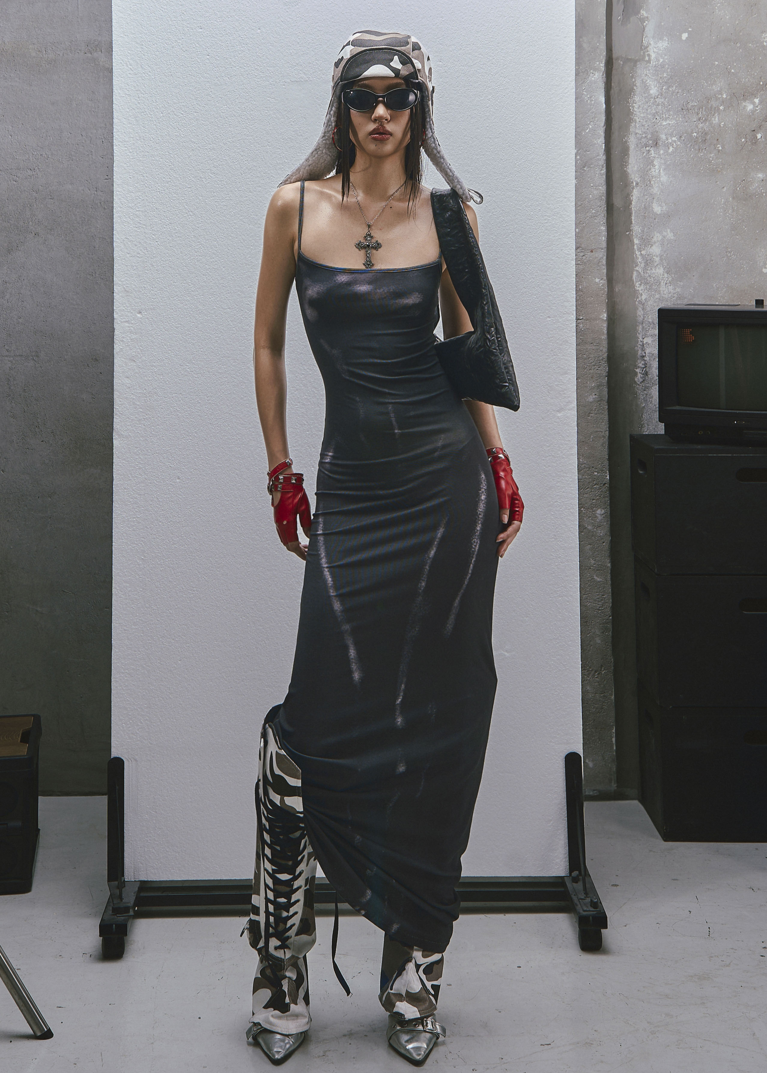RAW Body Printed Straps Maxi Dress