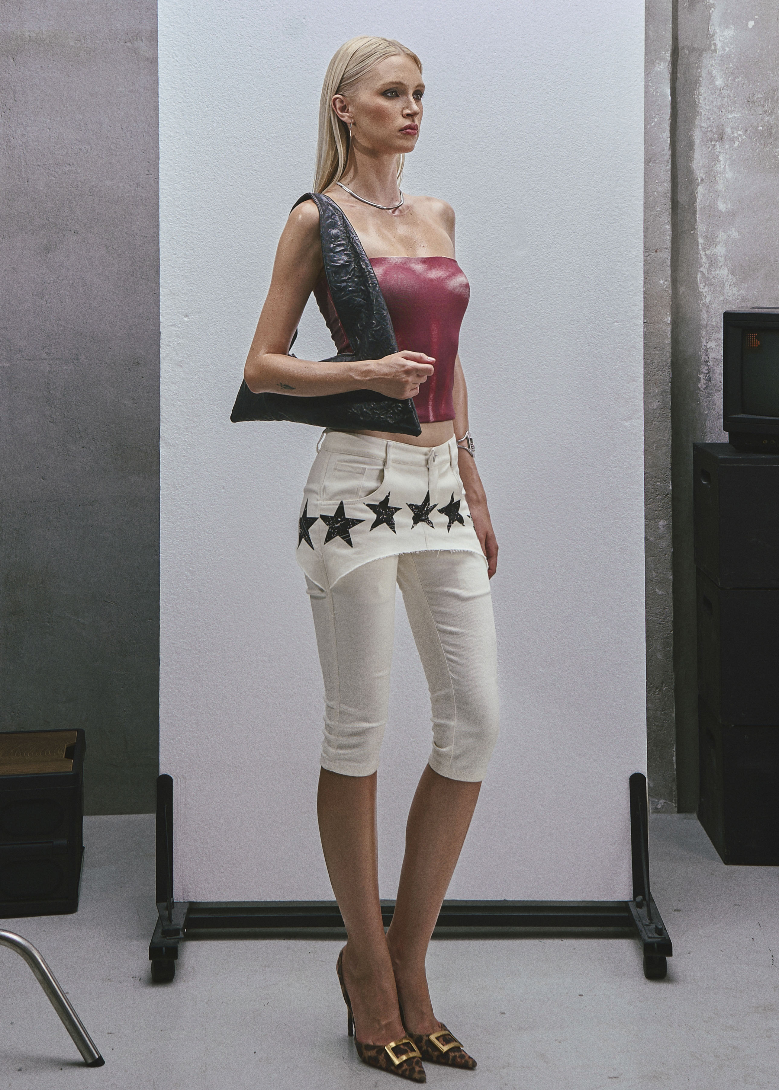 RAW Stars Printed Capri Jeans
