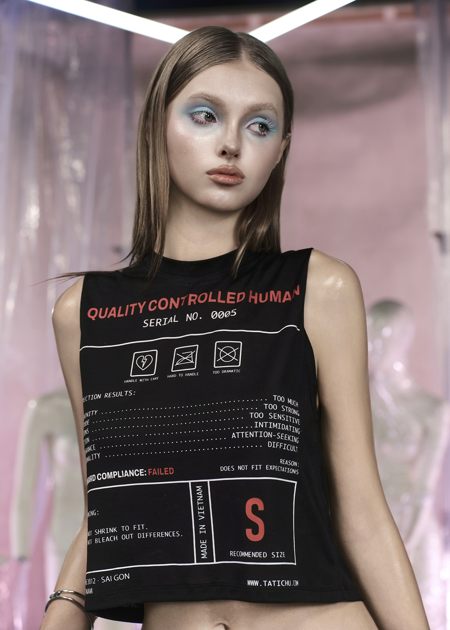 LABEL QC Printed Sleeveless Tshirt