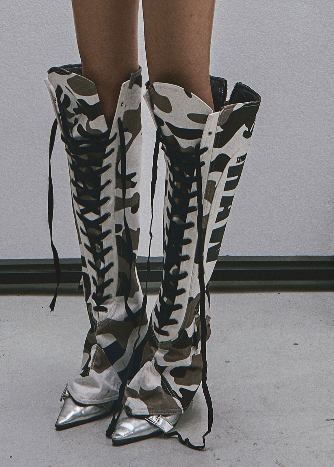 RAW Camouflage Pattern Cover Boots