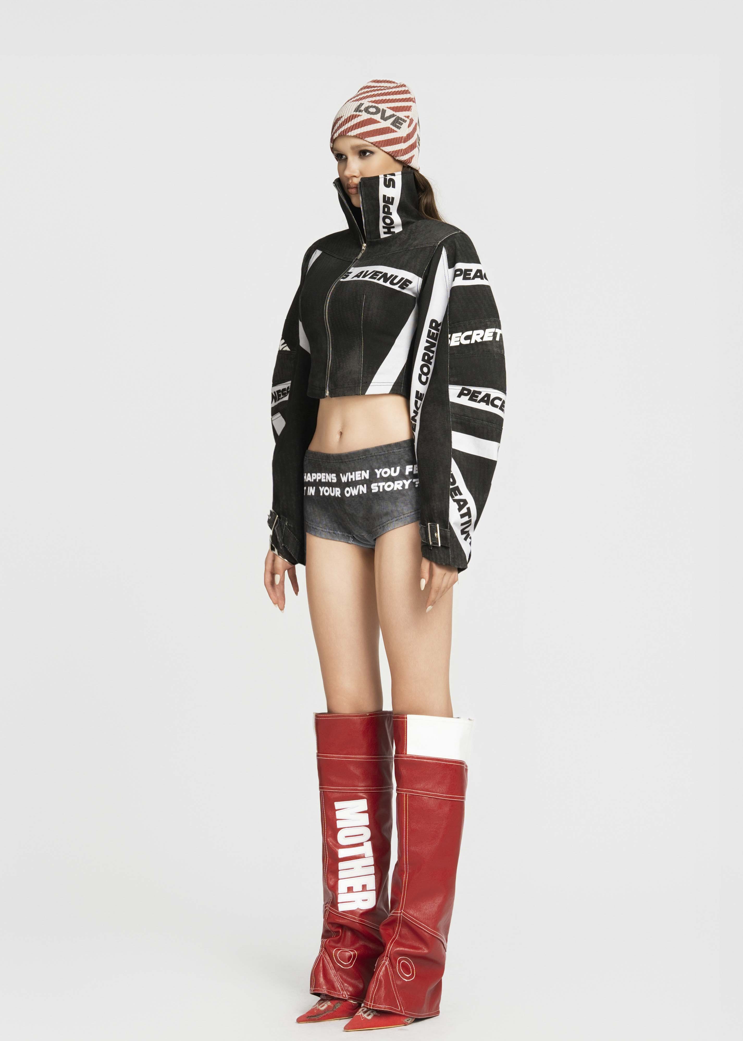 MAP High Neck Cropped Jacket