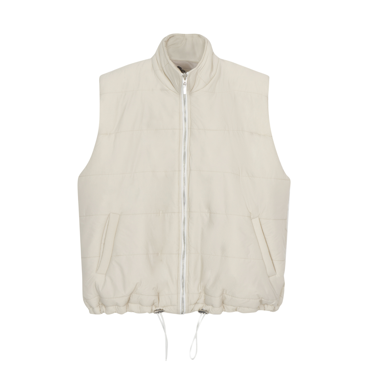 Funnel Neck Quilted Gilet