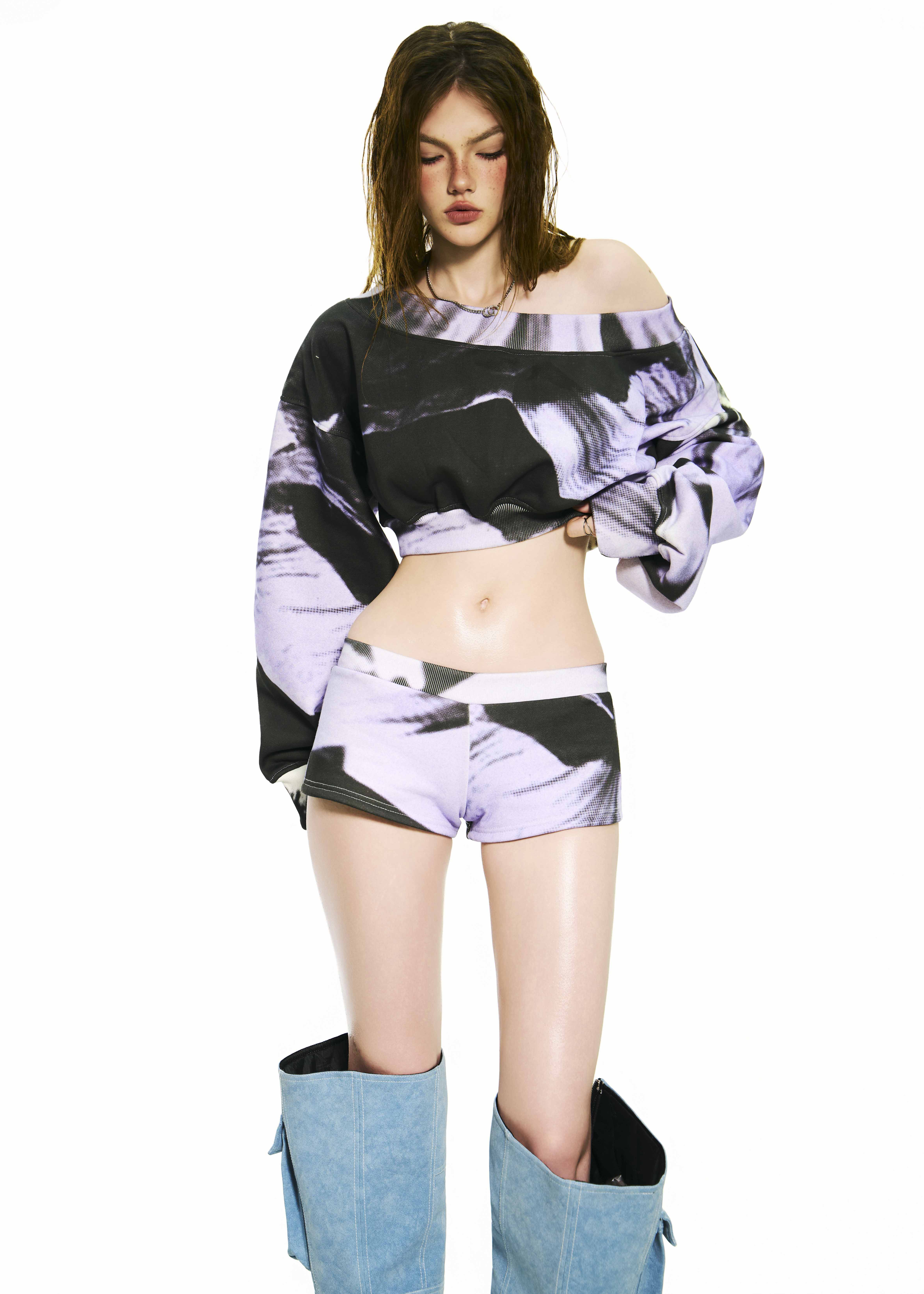 BONG Printed Super Short Pants