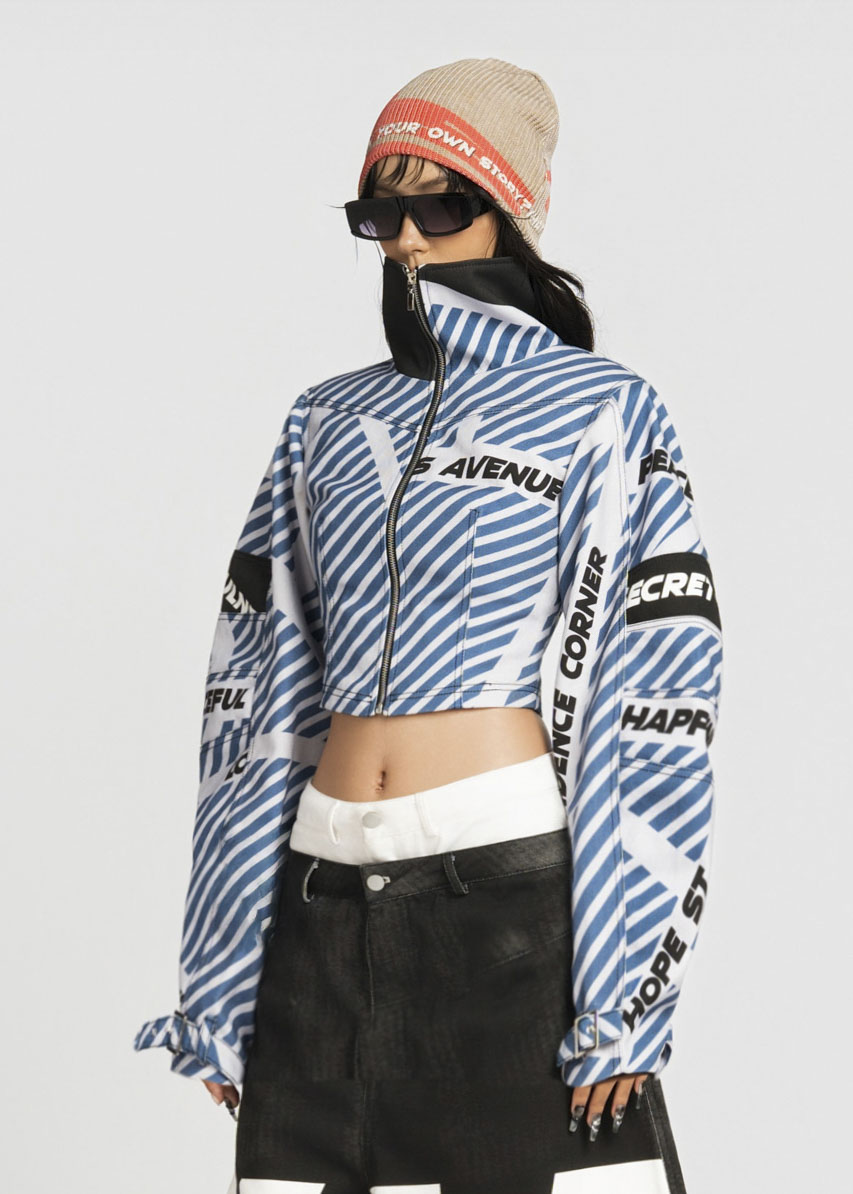 MAP High Neck Cropped Jacket