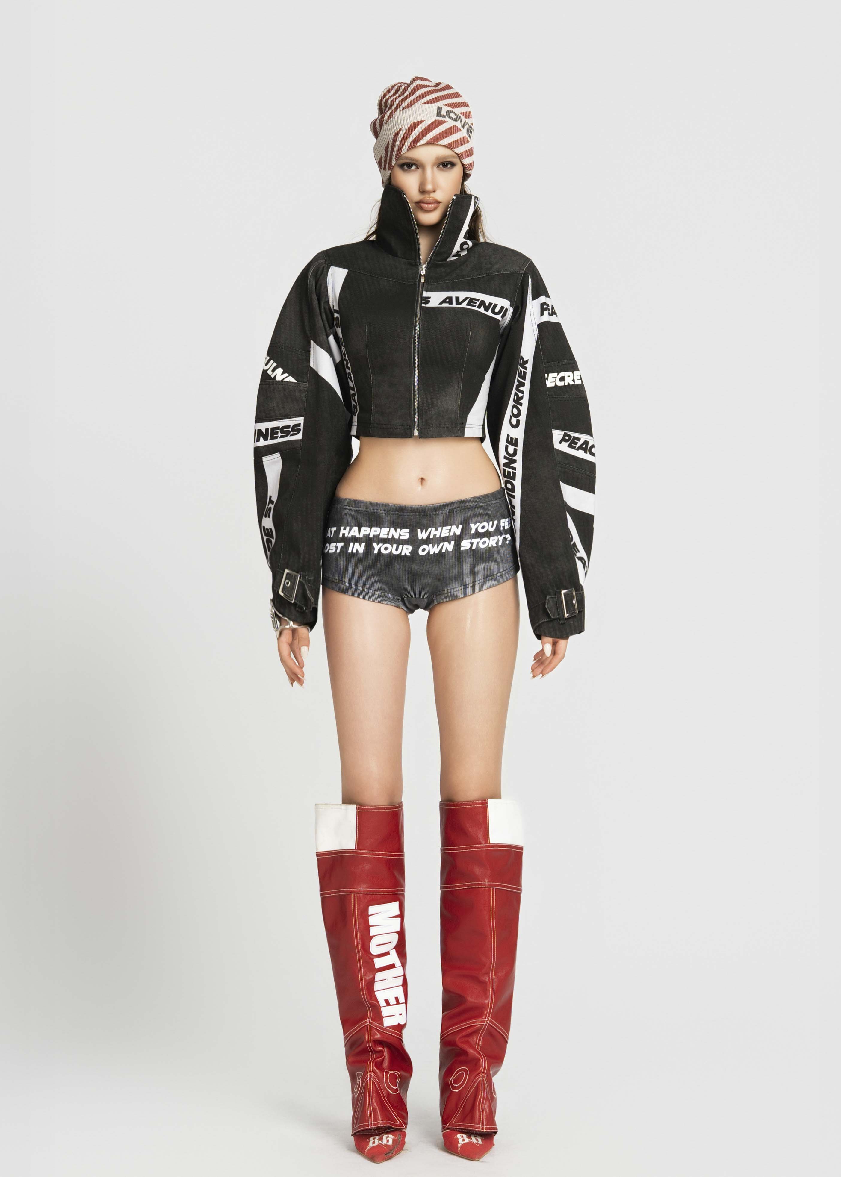 MAP High Neck Cropped Jacket