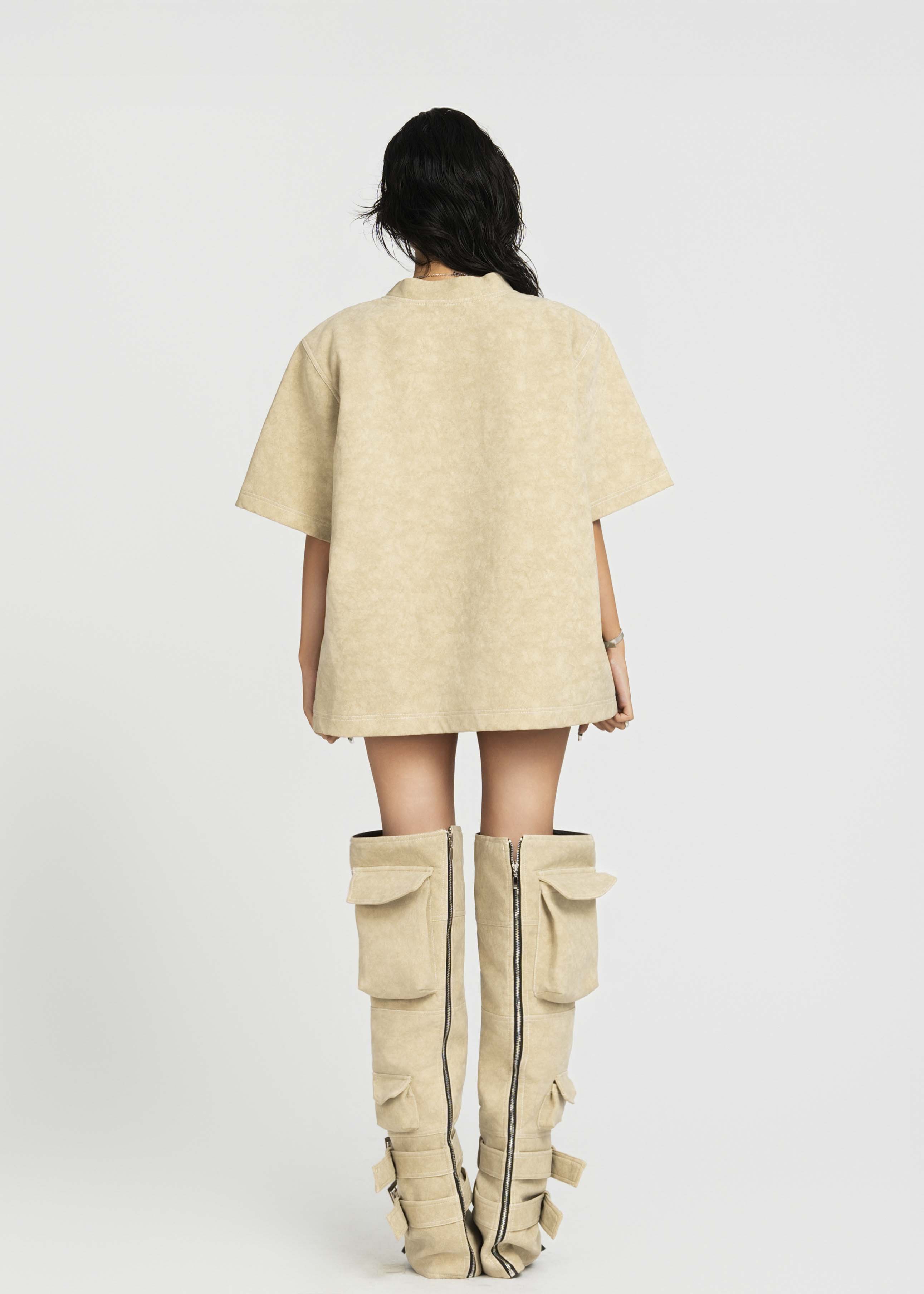 MAP Faux Oversized Top