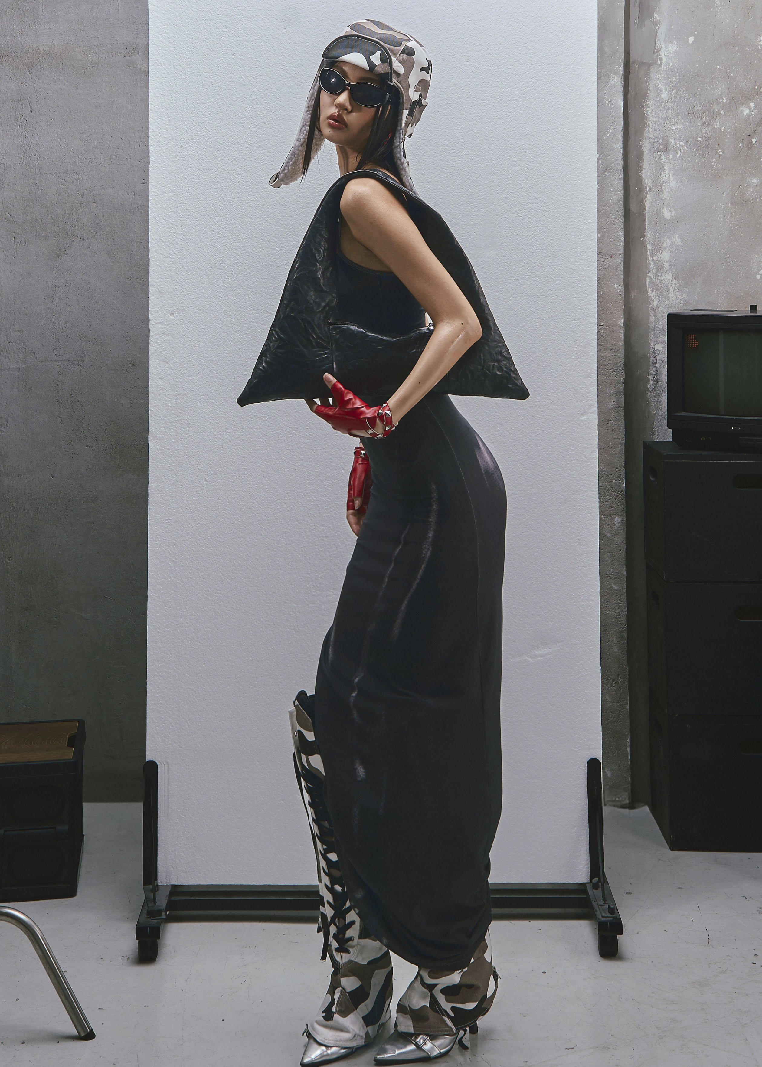 RAW Body Printed Straps Maxi Dress