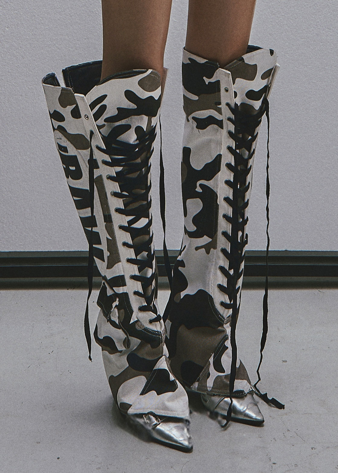 RAW Camouflage Pattern Cover Boots