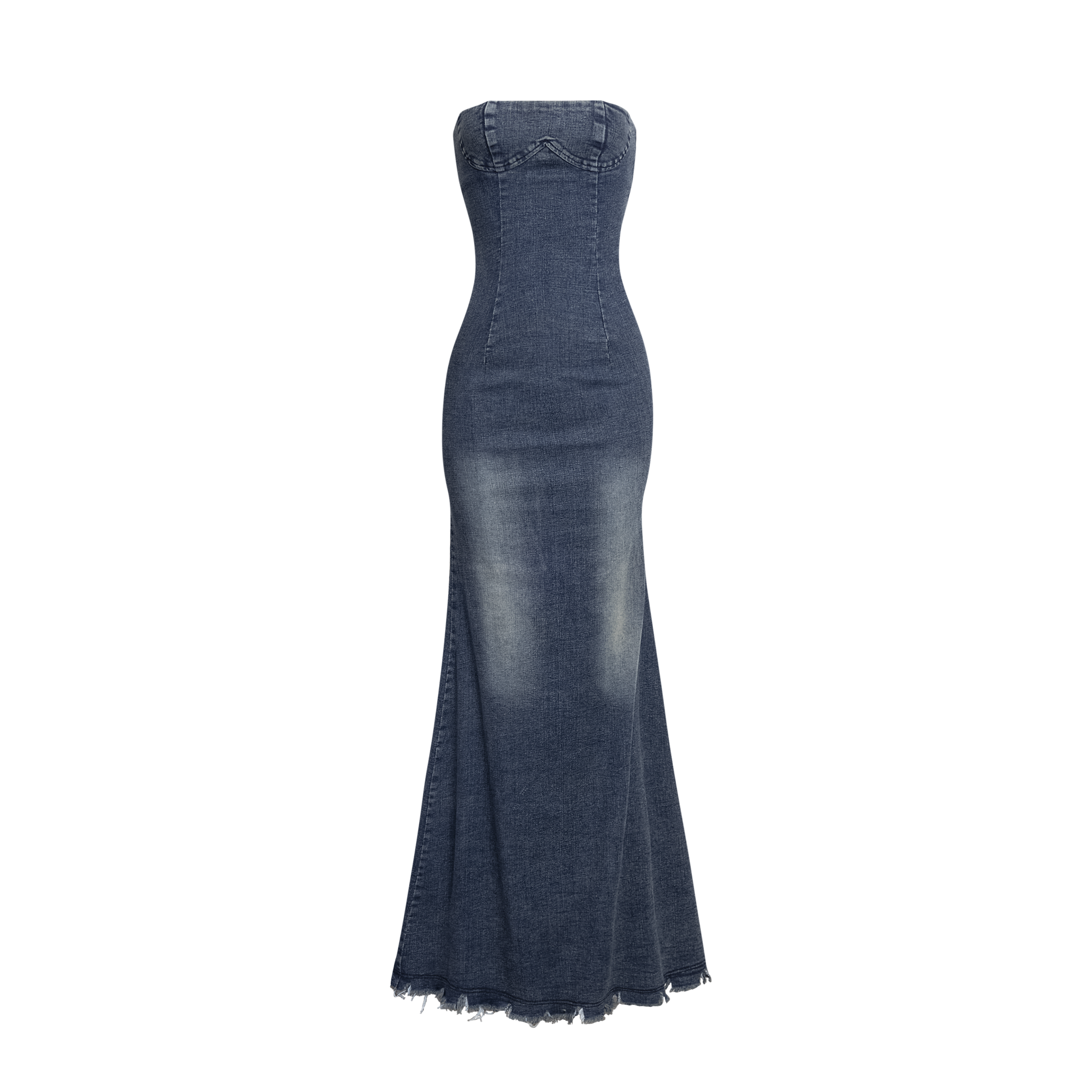 BLUM - Tube Fisht Tail Denim Dress