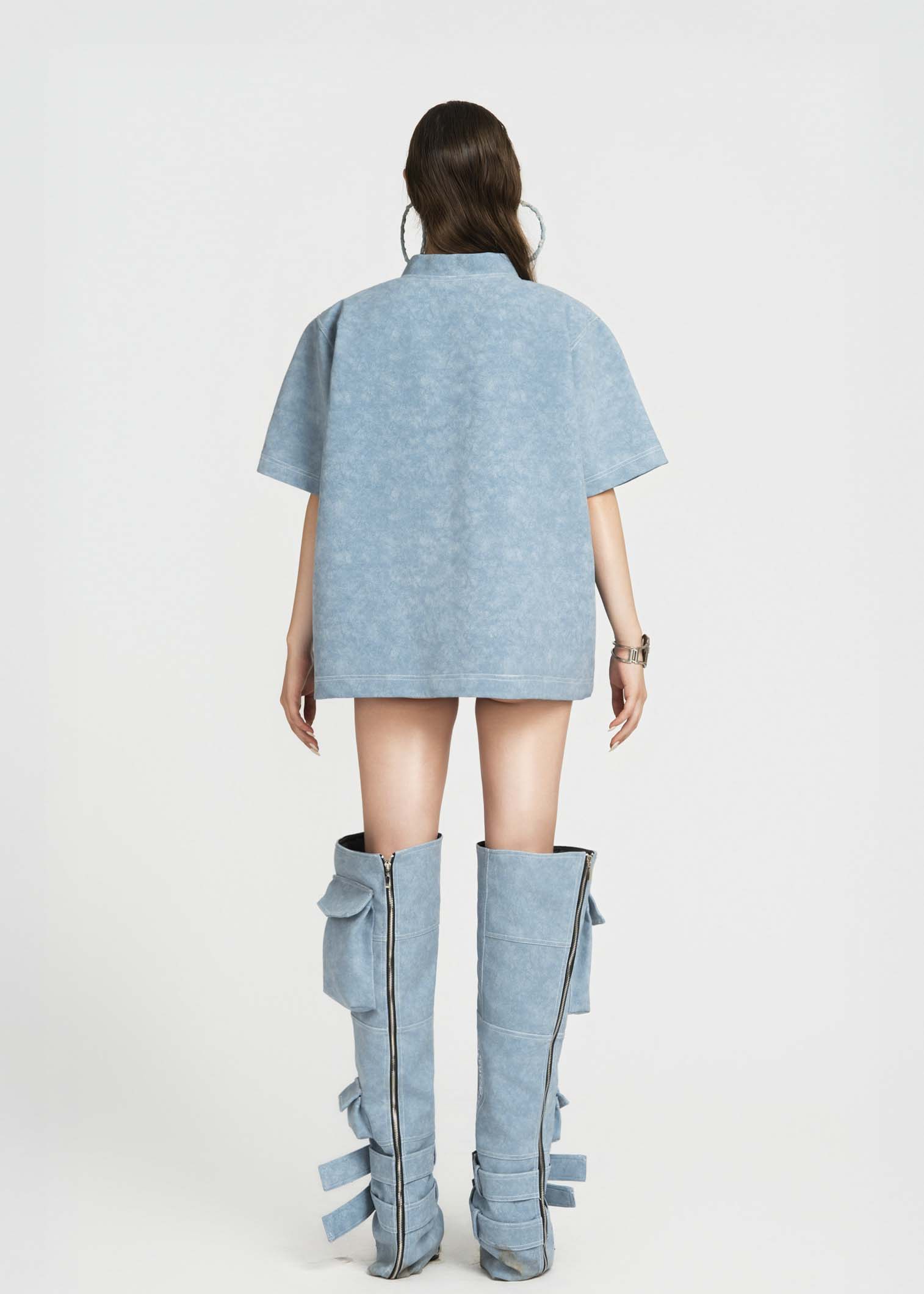 MAP Faux Oversized Top