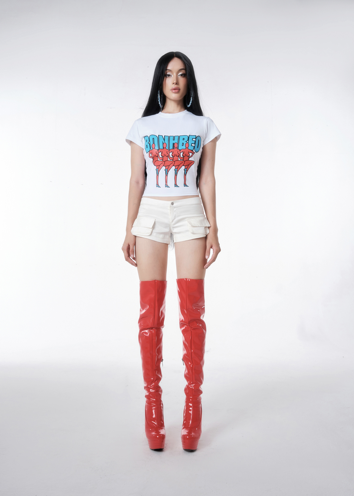 BanhBeo White Baby Tee