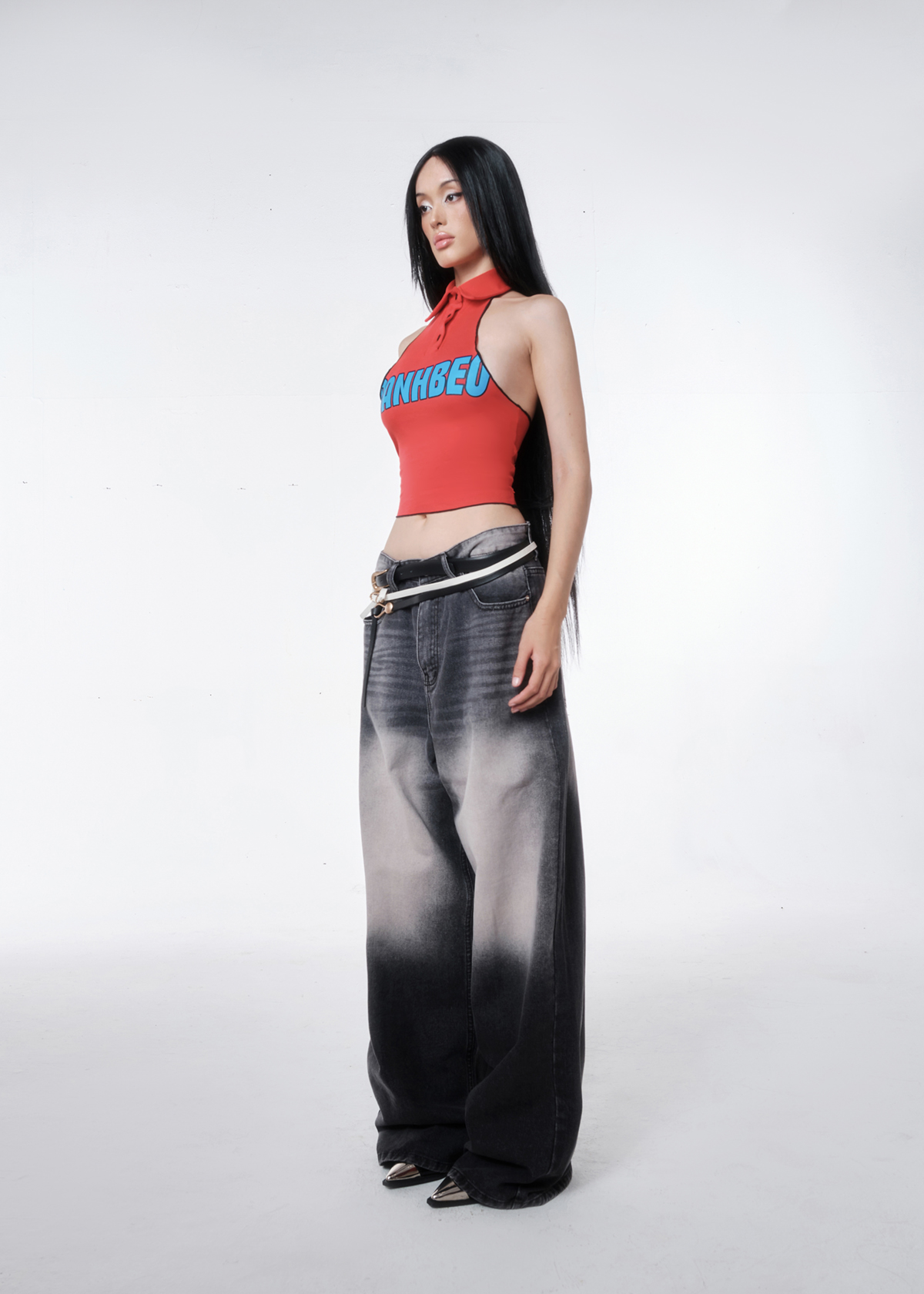 BanhBeo Polo Halter Neck Top
