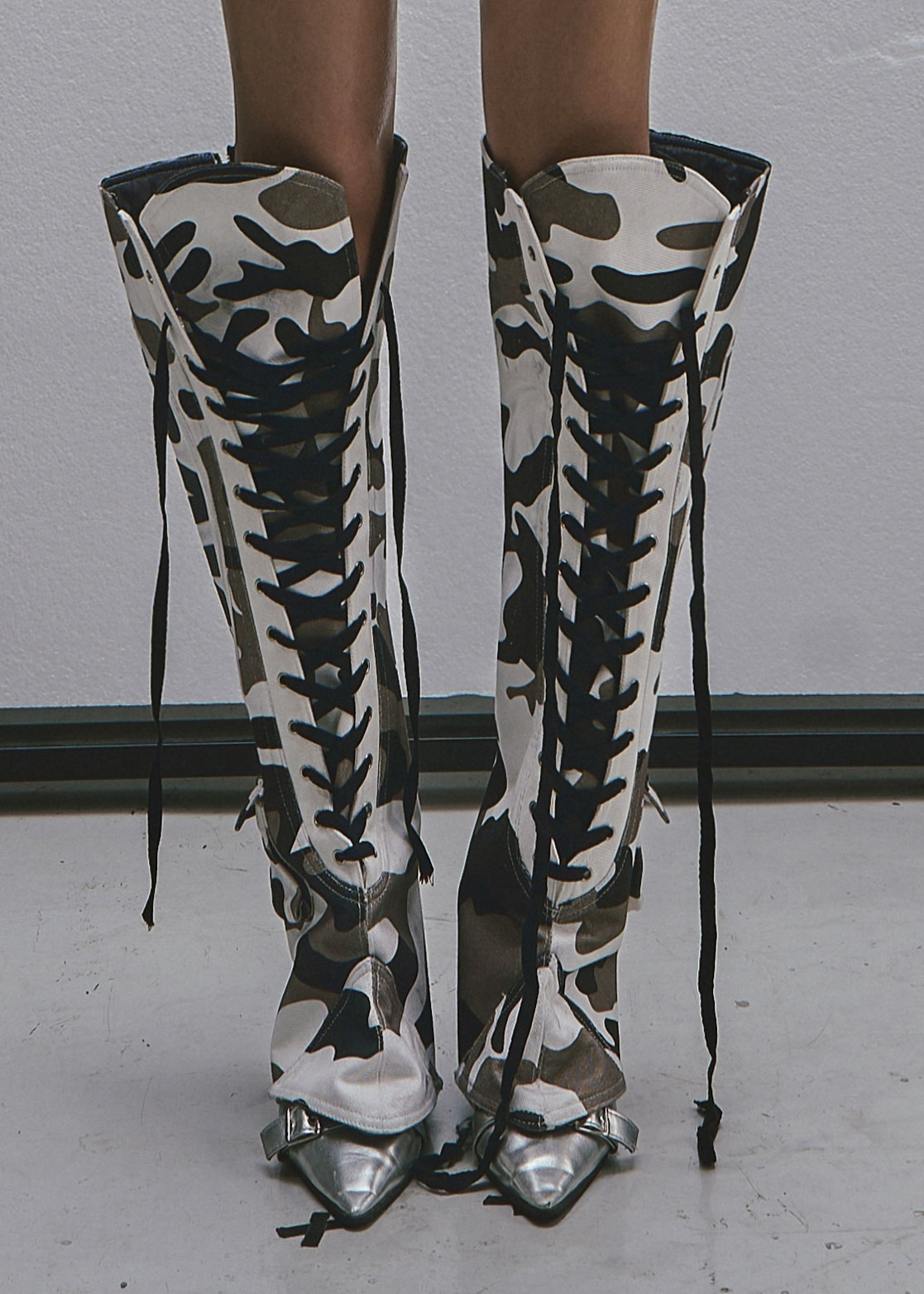 RAW Camouflage Pattern Cover Boots