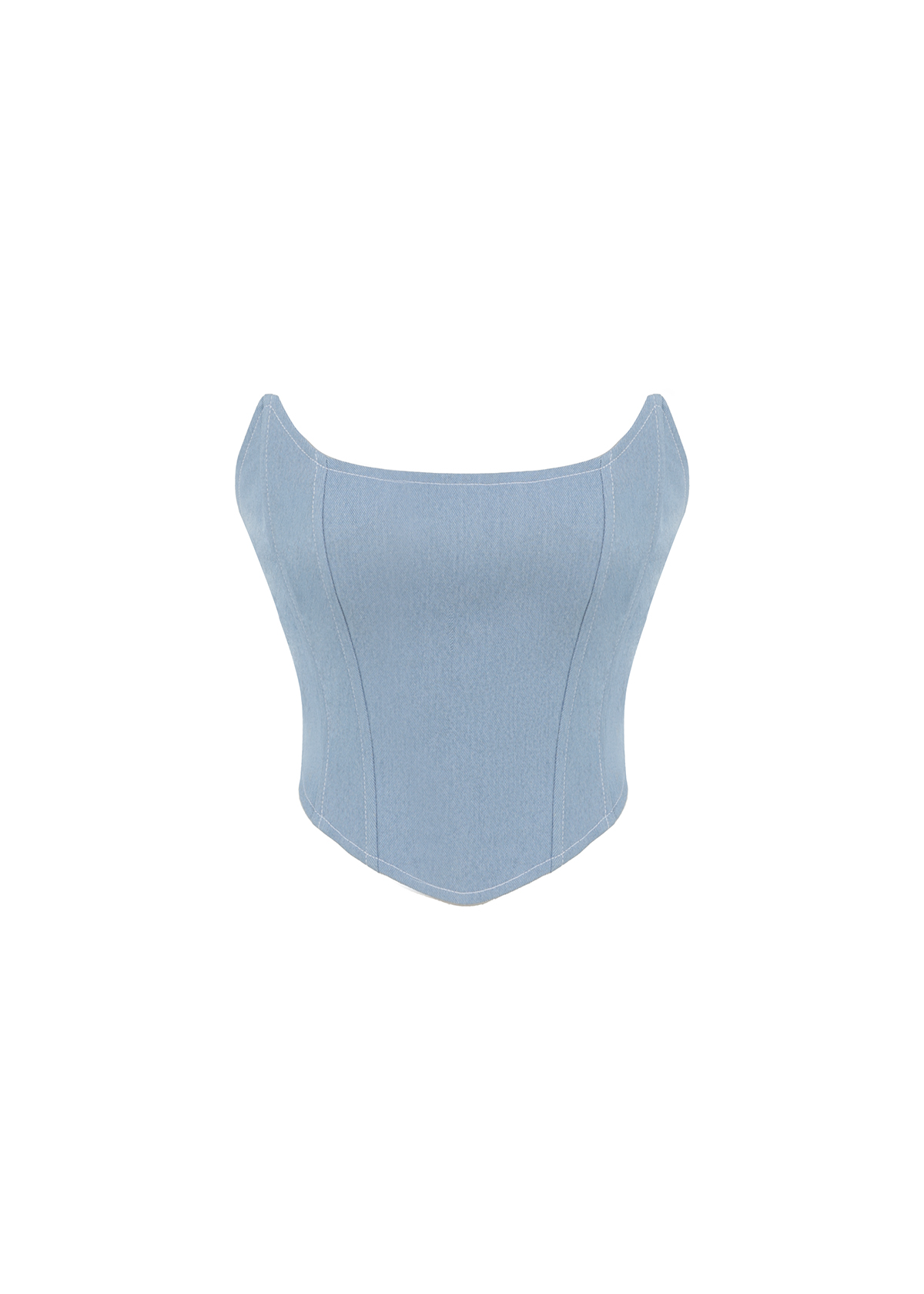 Denim Corset Top