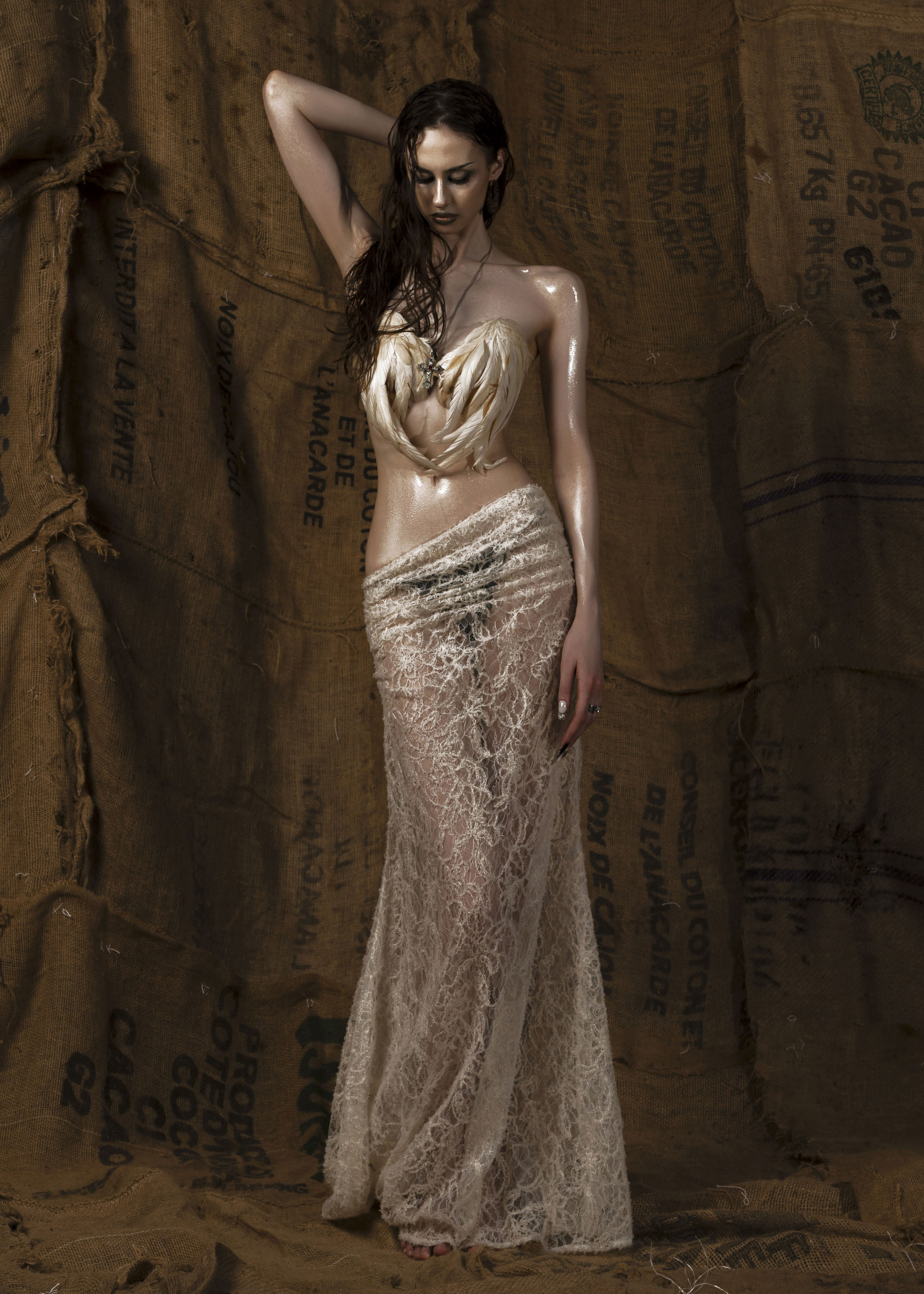 Mother See Through Maxi Skirt