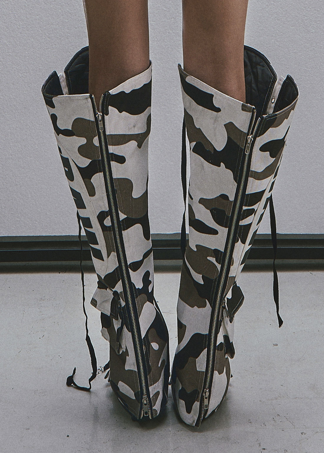 RAW Camouflage Pattern Cover Boots