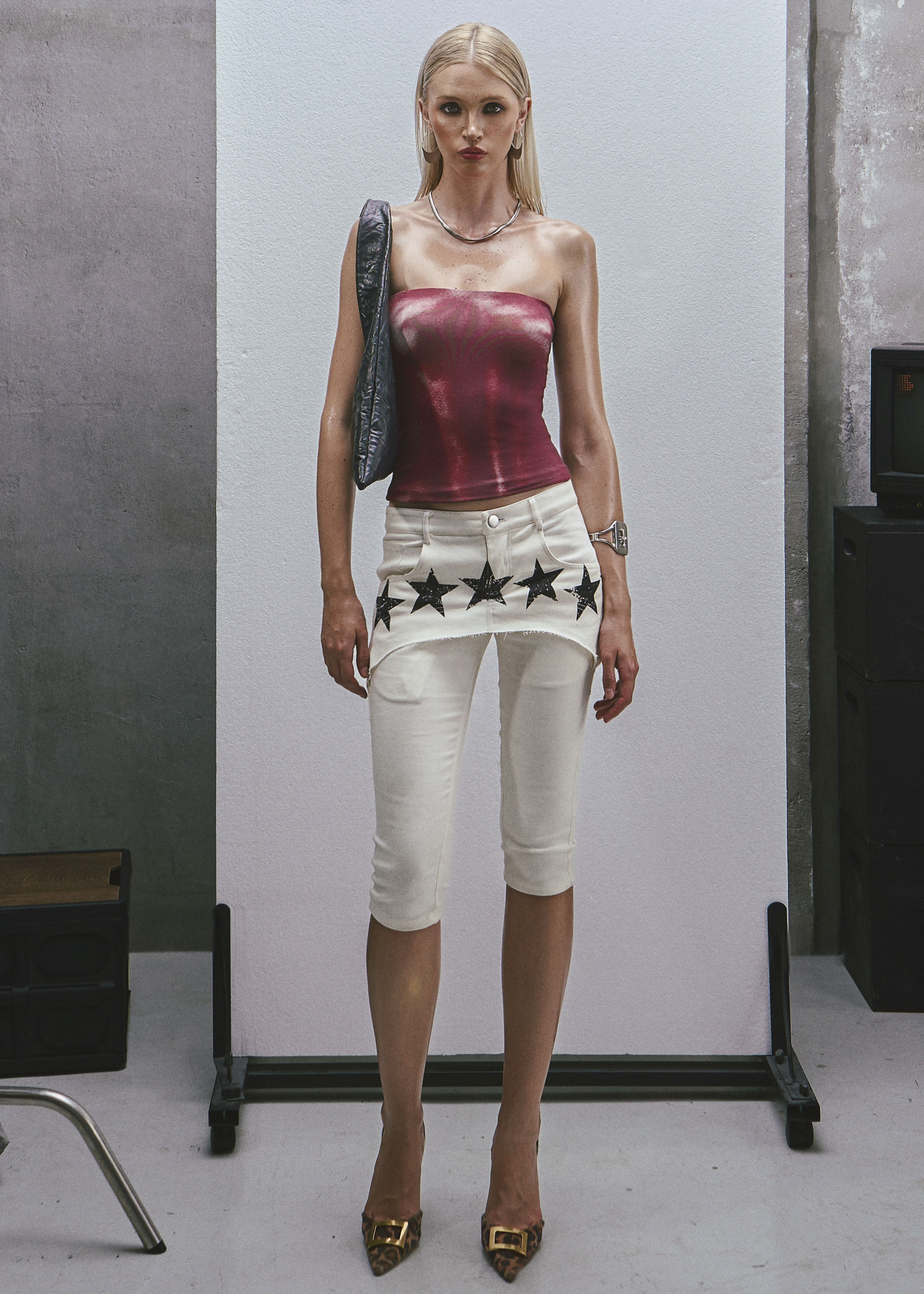 RAW Stars Printed Capri Jeans