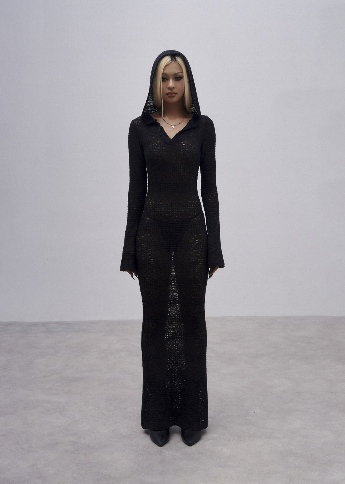 CAMO - Knitted Mesh Maxi Dress