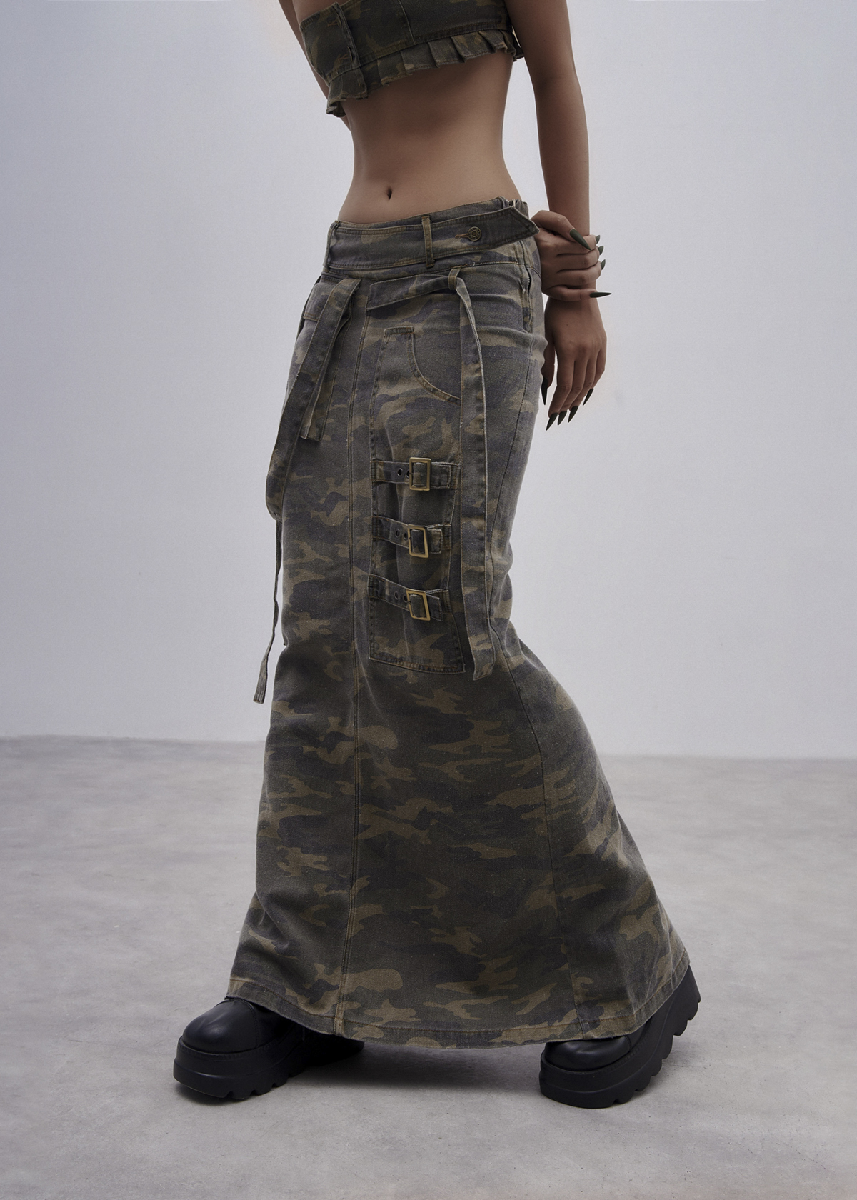 CAMO - Maxi Cargo Skirt
