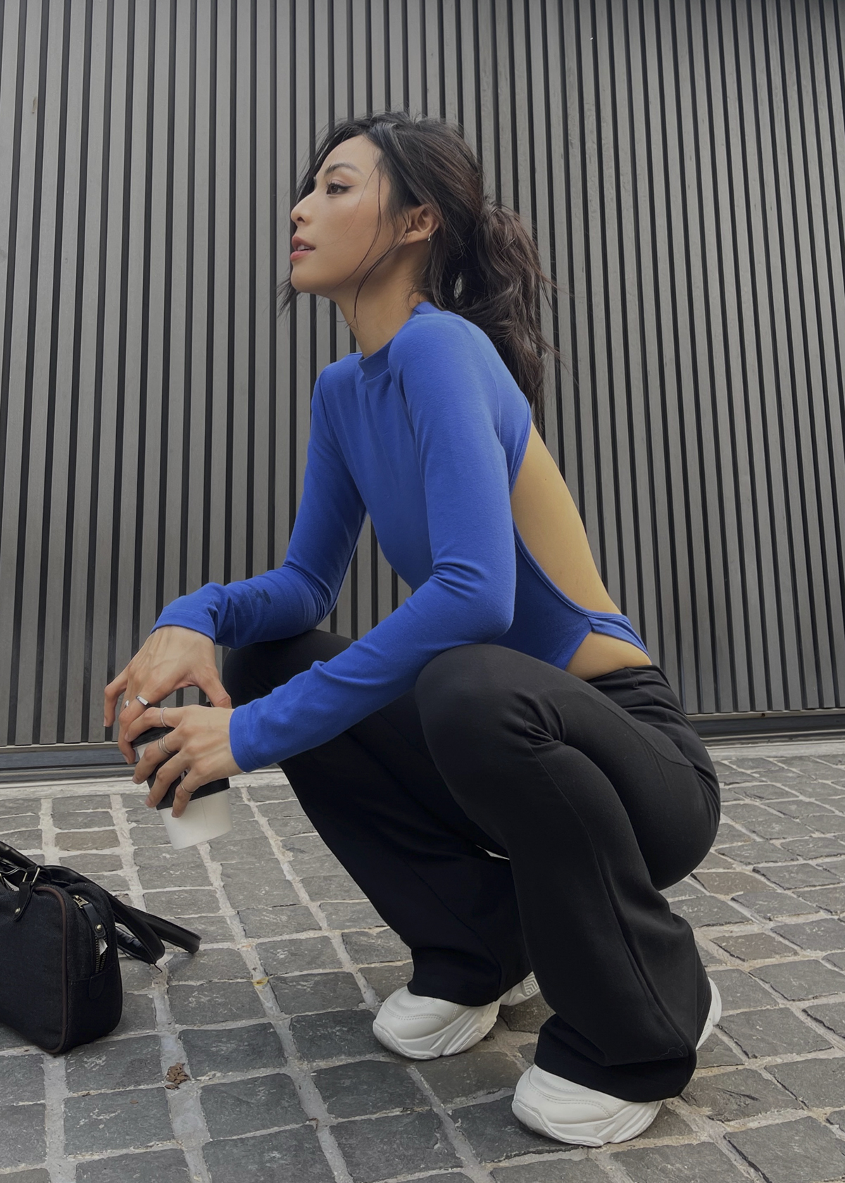 Backless High-Cut Bodysuit