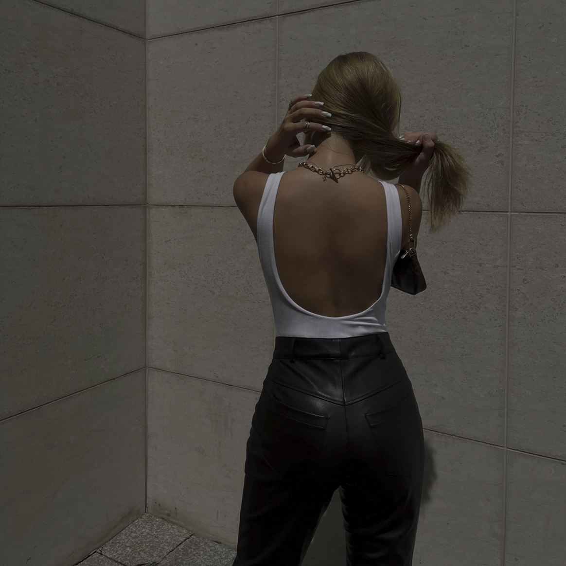 Oval Neck Tank Bodysuit