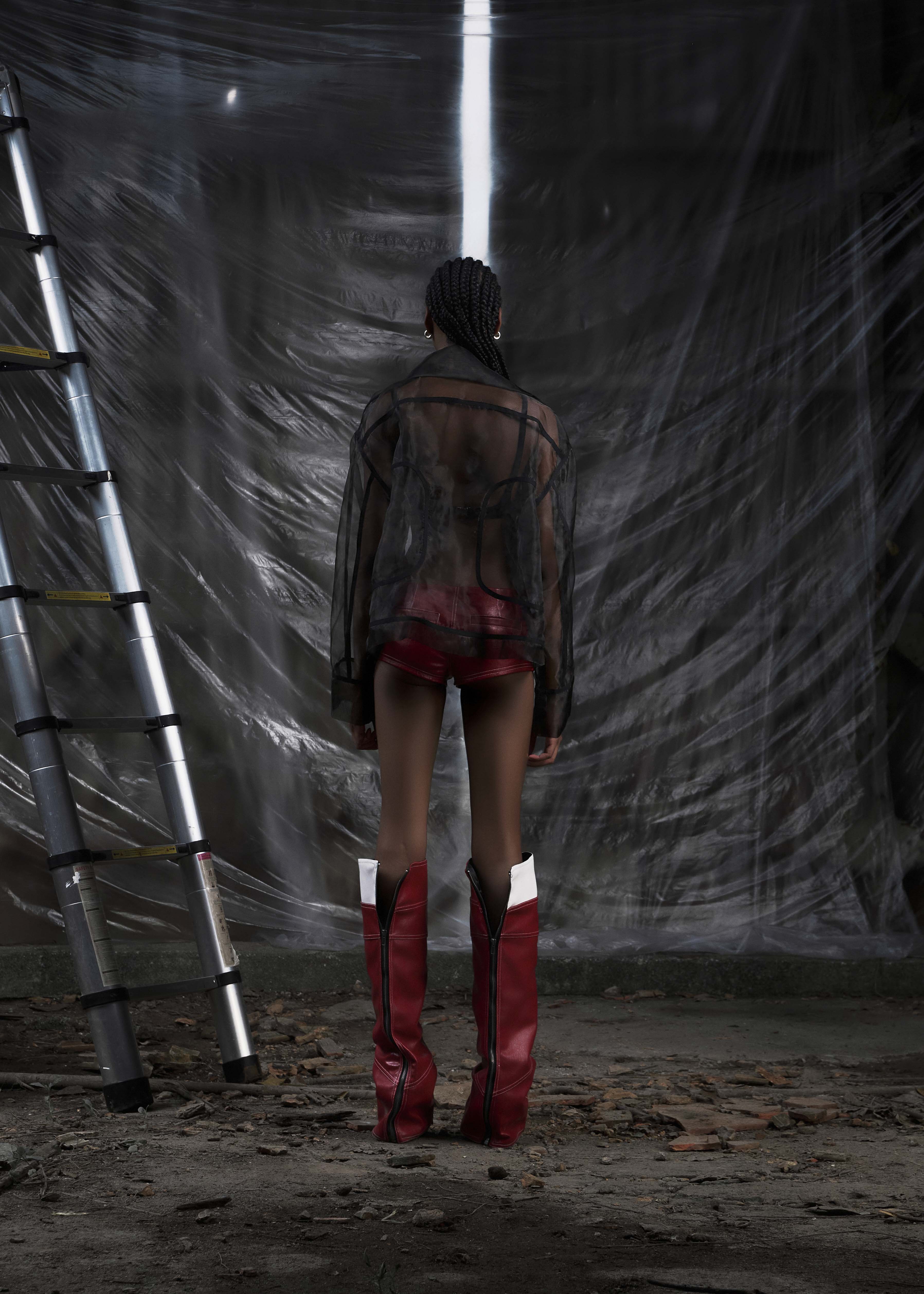 NONE See Through Oversized Jacket