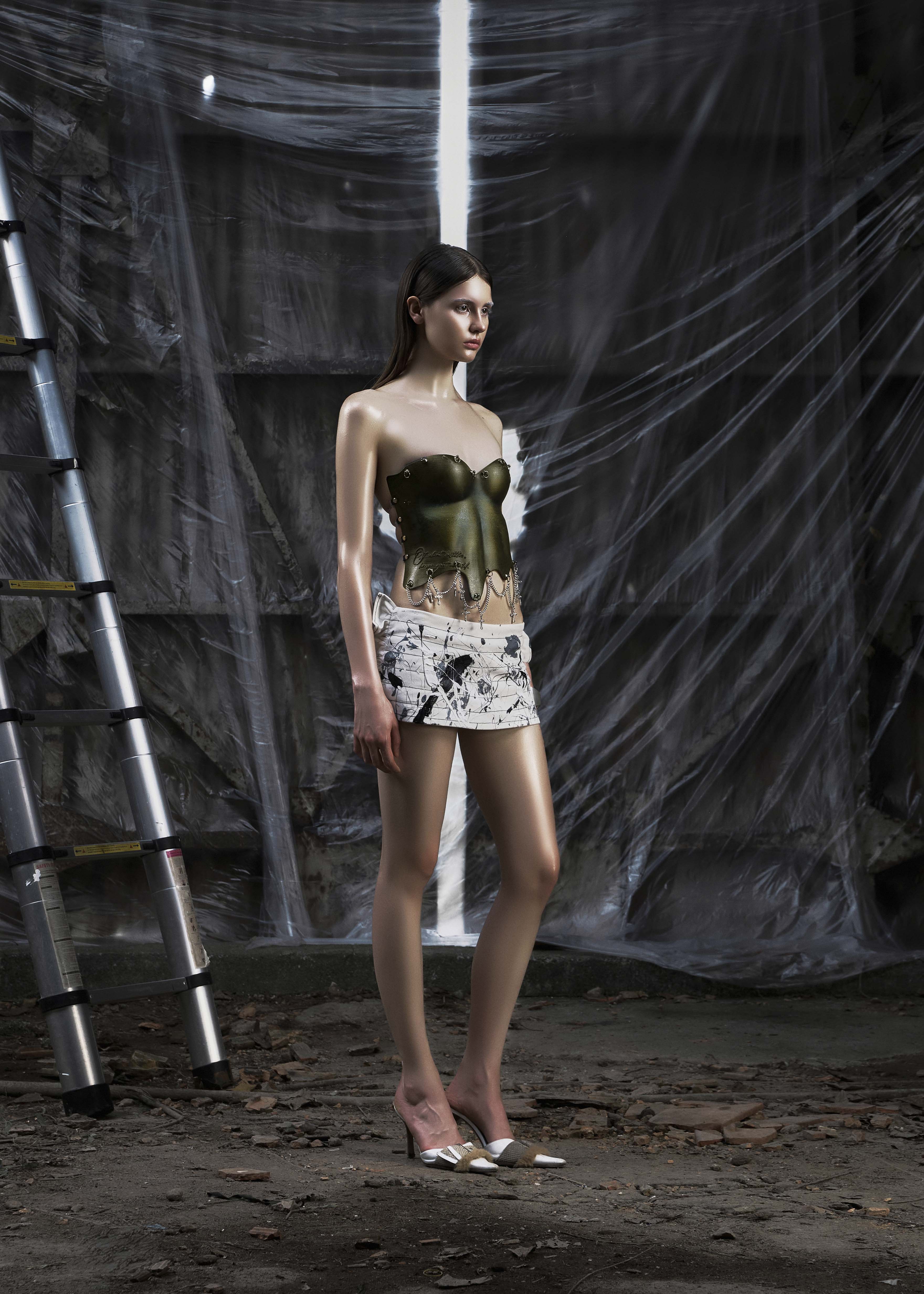 NONE Chain Belt 3D Corset