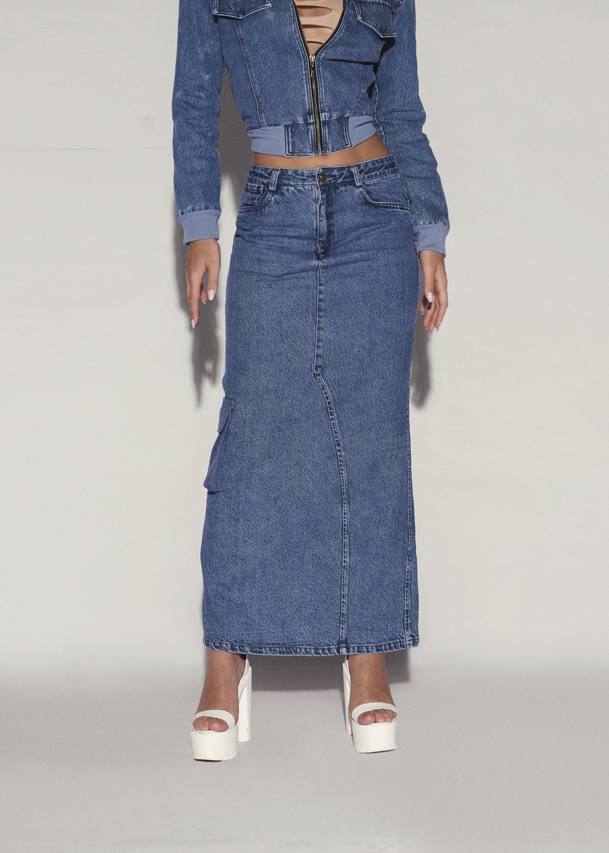 RIN Cargo Maxi Skirt