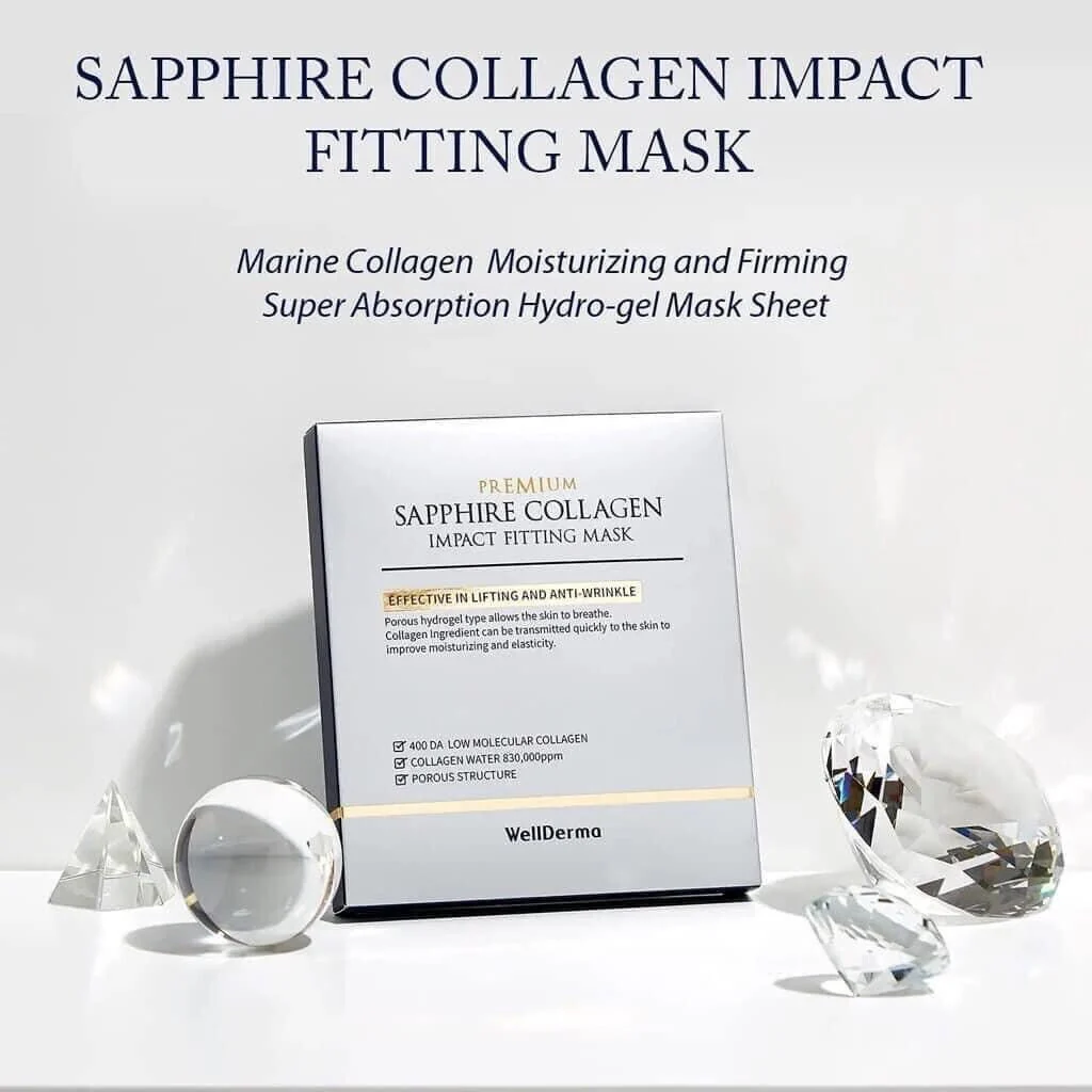 MẶT NẠ CAO CẤP SAPPHIRE COLLAGEN IMPACT FITTING MASK – WELLDERMA
