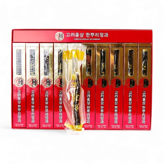 SÂM TẨM MẬT ONG 10 CỦ HỘP ĐỎ
(HONEYED KOREAN RED GINSENG)