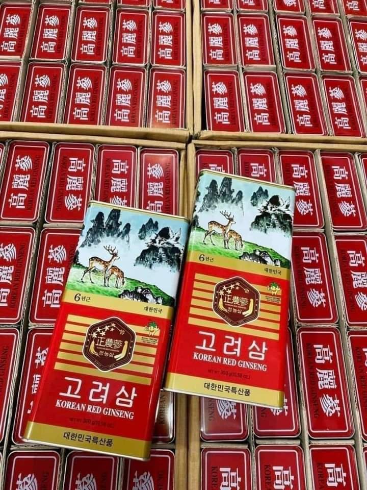 SÂM KHÔ HỘP THIẾC < 10 CỦ 150G