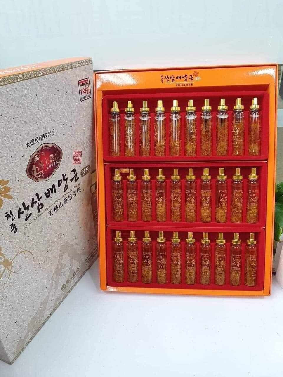 TINH CHẤT NƯỚC RỄ SÂM NÚI 
Cheon Jong Tissue 30 ống × 20ml
