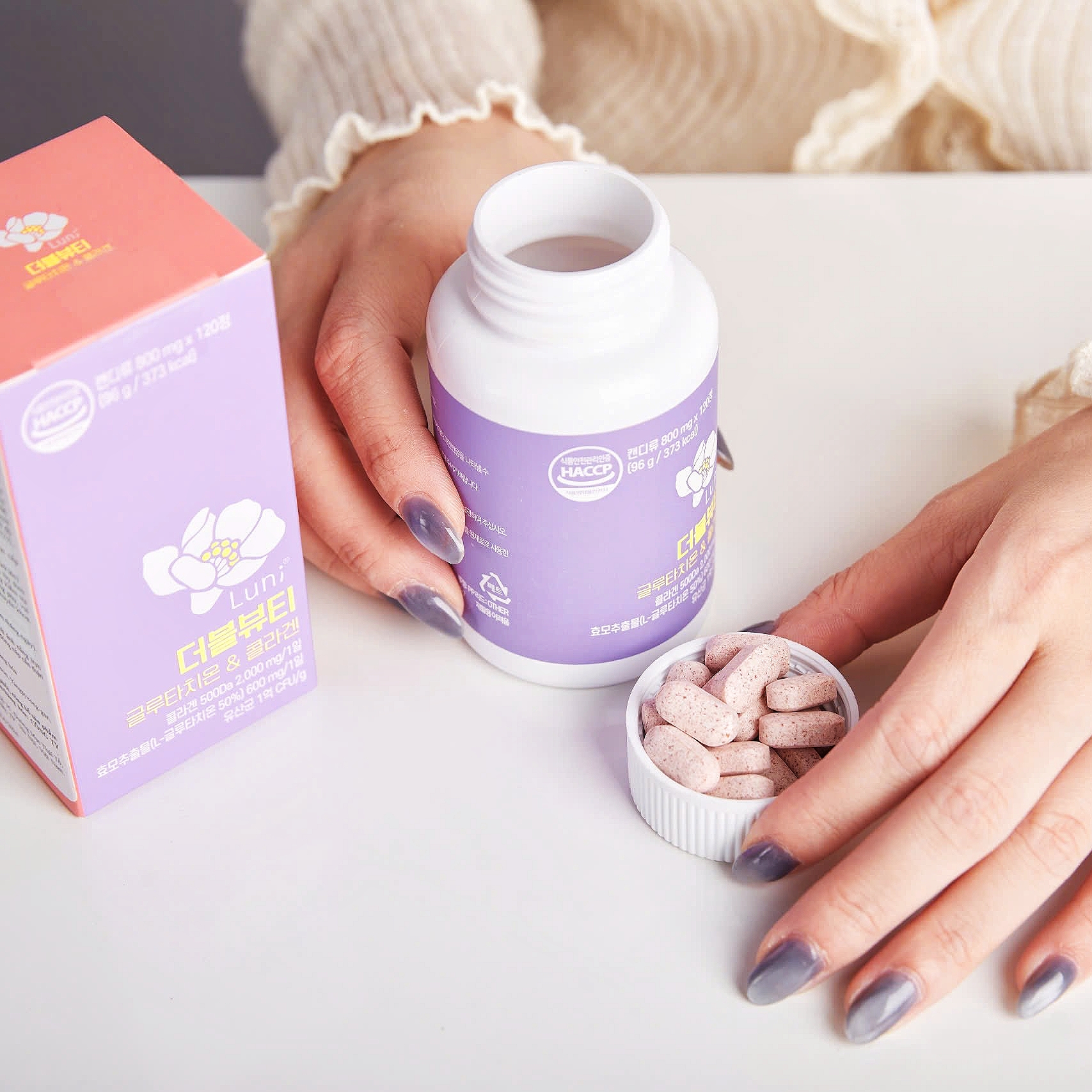 VIÊN UỐNG TRẮNG DA, CHỐNG LÃO HÓA LUNI ENZYME LUFE 
[ Luni Double Glutathion & Collagen ]