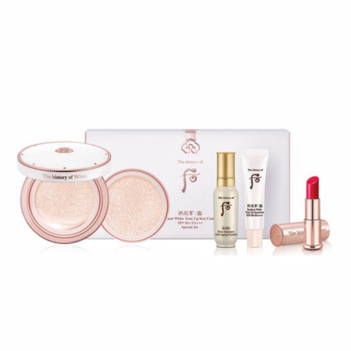 PHẤN NƯỚC CHỐNG NẮNG WHOO RADIANT WHITE TONE UP SUN CUSHION SPECIAL SET SPF50+PA++++
