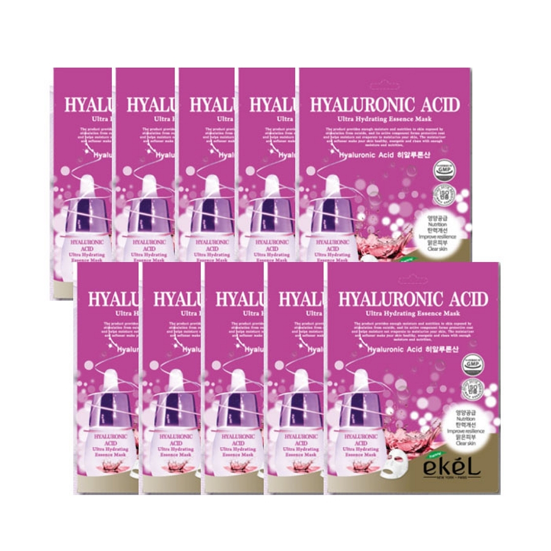 Mặt nạ tinh chất Marie Essence Mask Pack  Collagen, Ốc sên, Ngọc trai, Lô hội, Lựu, Hồng sâm, Sữa ong chúa, Vitamin, Khoai tây, Trà xanh (Bịch 10 miếng)