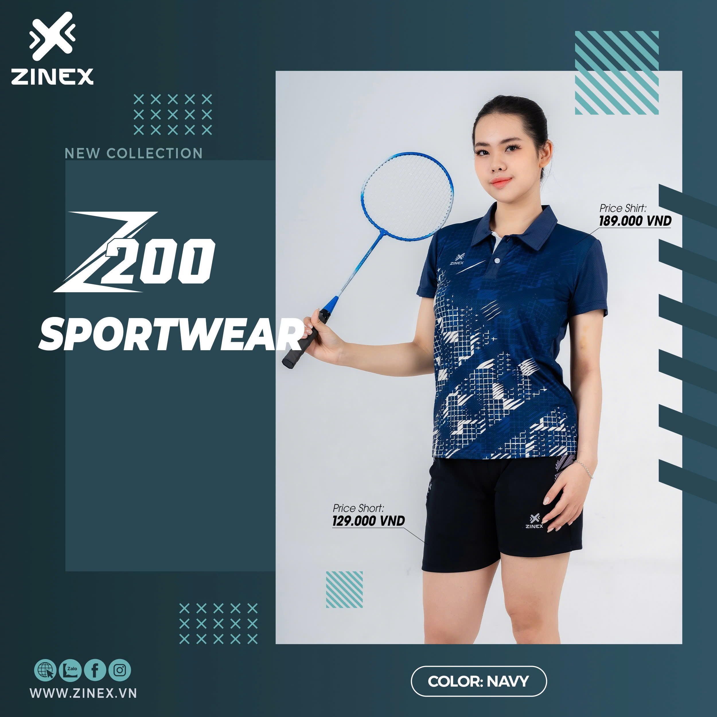 Áo Cầu Lông + Pickle Ball Cổ Bẻ