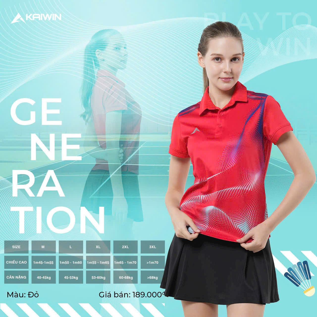 Áo Cầu Lông + Pickle Ball Cổ Bẻ