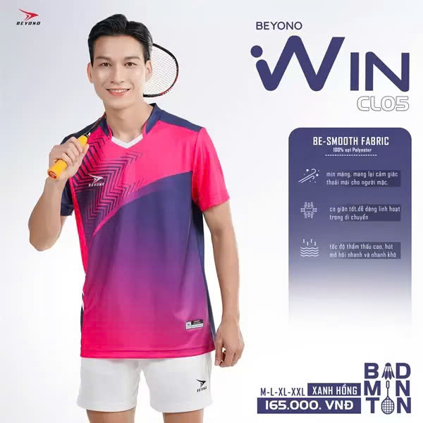Áo Cầu Lông + Pickle Ball Cổ Tròn