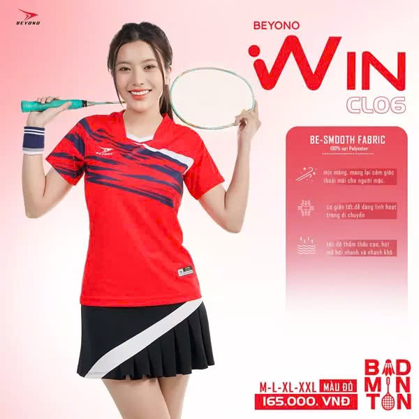 Áo Cầu Lông + Pickle Ball Cổ Tròn