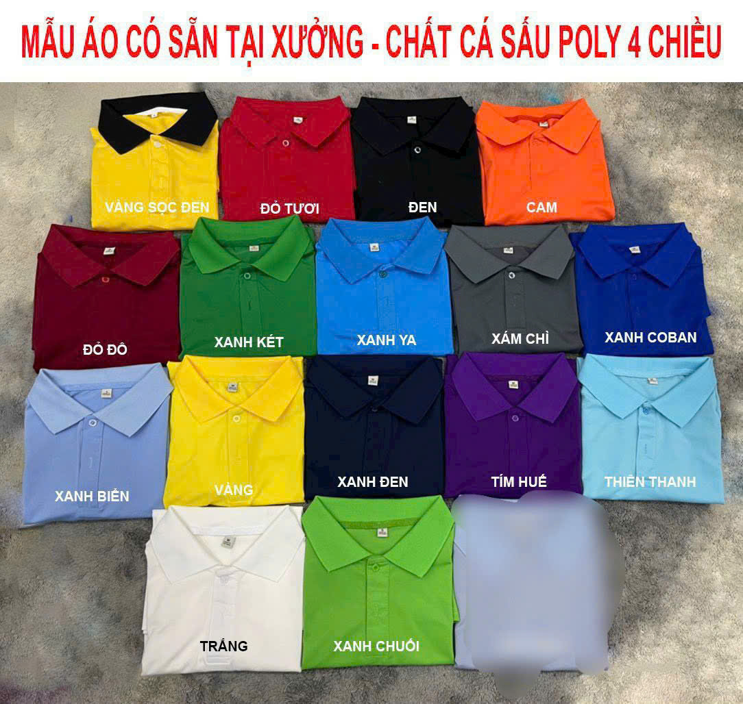 Áo Cổ Trụ Cá Sấu Poli