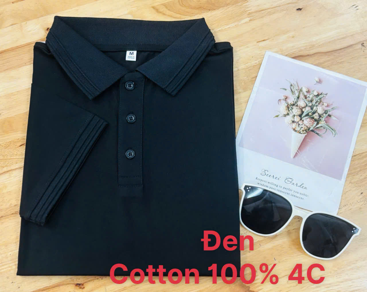 Áo cổ trụ 100% Cotton